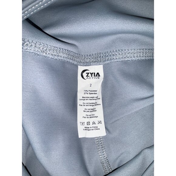 Zyia Leggings Womens Grey Ombre Mirage HR Light n Tight  size 2 - Picture 5 of 5